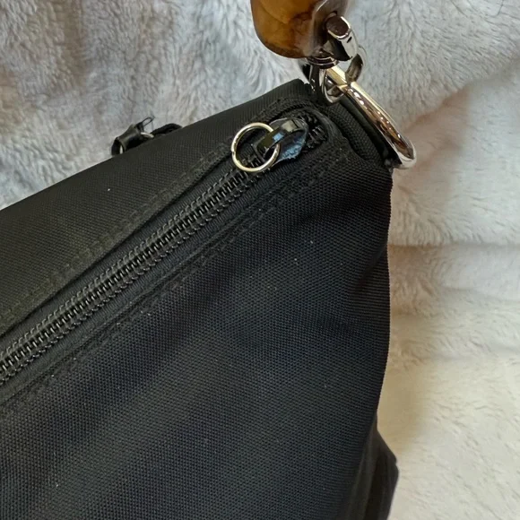 Gucci black bamboo handle bag vintage with COA - Picture 5 of 17